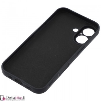 Guminis dėklas su žiedu - juodas (Apple Iphone 17)